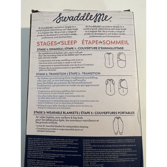 SwaddleMe‎ Arms Free Convertible Swaddle – Size Extra Large, 6-9 Months, 1-Pack - Picture 4 of 11